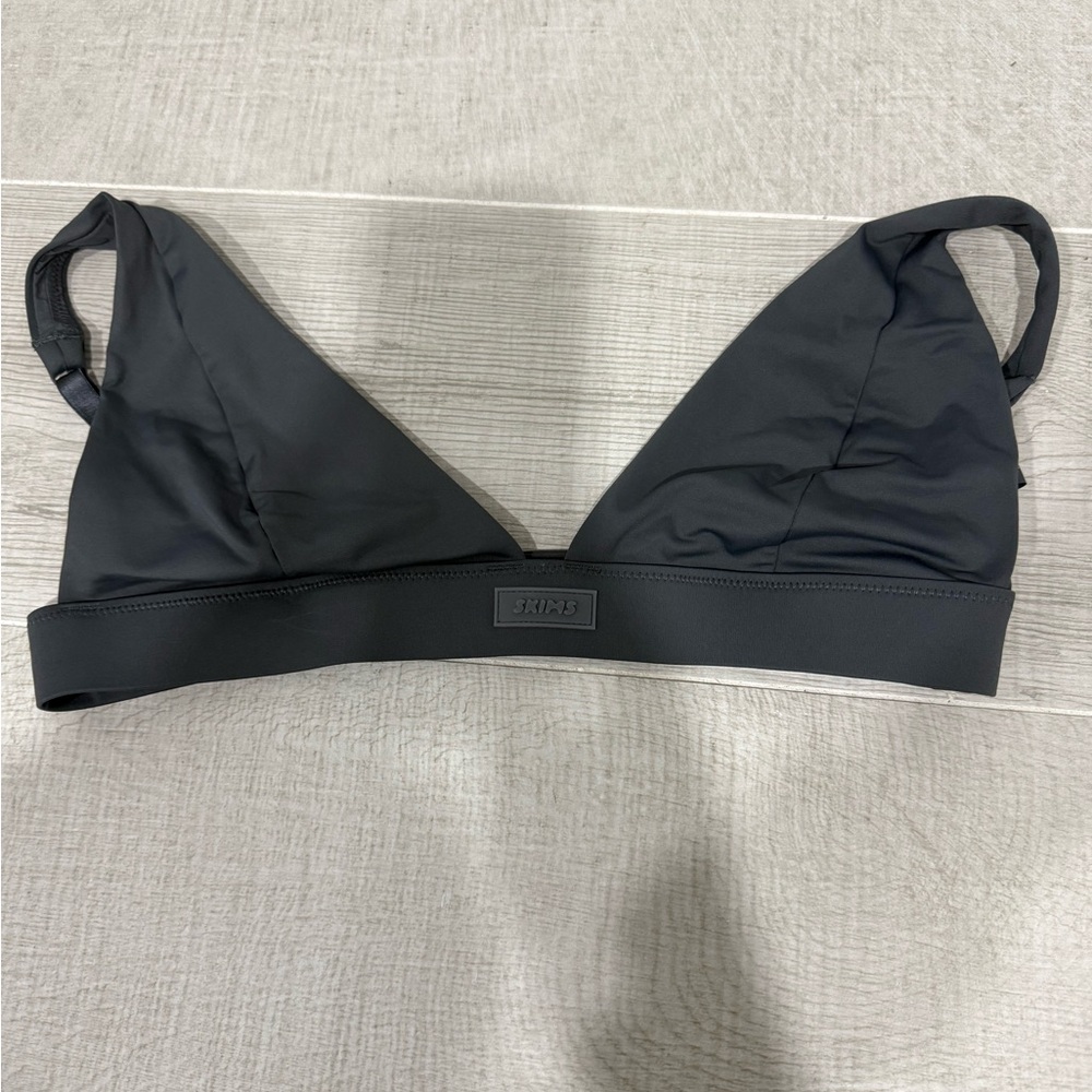 SKIMS Black Bikini Top Size XL